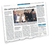 Mittelbayerische Zeitung – Alte und Junge profitieren voneinander